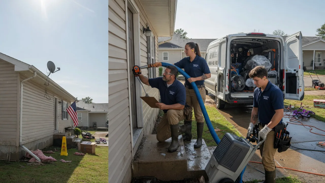Ceiling Water Damage Restoration in Edgerton, WY near me
